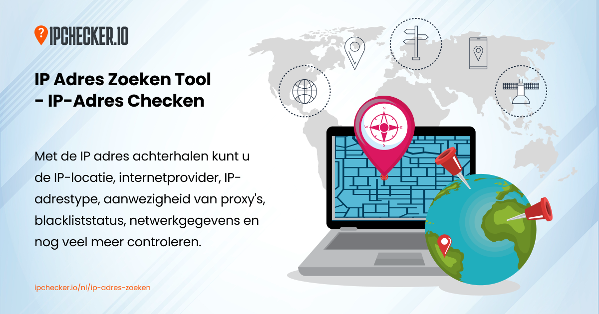 Ipsocre IP Adres Zoeken Tool - Vind de Locatie van Openbaar IP Adres